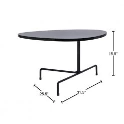 Berlin 31.5 in. Black Coffee Table by SAFAVIEH -Safavieh Sales Store black safavieh coffee tables cof4207b 40 1000