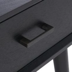 Mozart 37.75 in. Black Wood Coffee Table with 2-Drawer by SAFAVIEH -Safavieh Sales Store black safavieh coffee tables cof5702b 66 1000