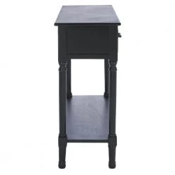 Peyton 35.5 in. 2-Drawer Black Console Table by SAFAVIEH -Safavieh Sales Store black safavieh console tables cns5704b c3 1000