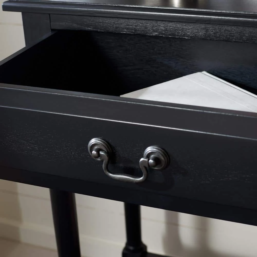 Primrose 2-Drawer Black Wood Console Table by SAFAVIEH 10 Primrose 2-Drawer Black Wood Console Table by SAFAVIEH - Image 9