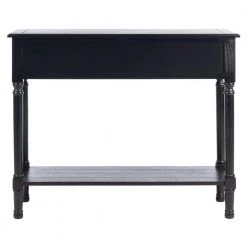 Primrose 2-Drawer Black Wood Console Table by SAFAVIEH 19 Primrose 2-Drawer Black Wood Console Table by SAFAVIEH -Safavieh Sales Store black safavieh console tables cns5706b 4f 1000
