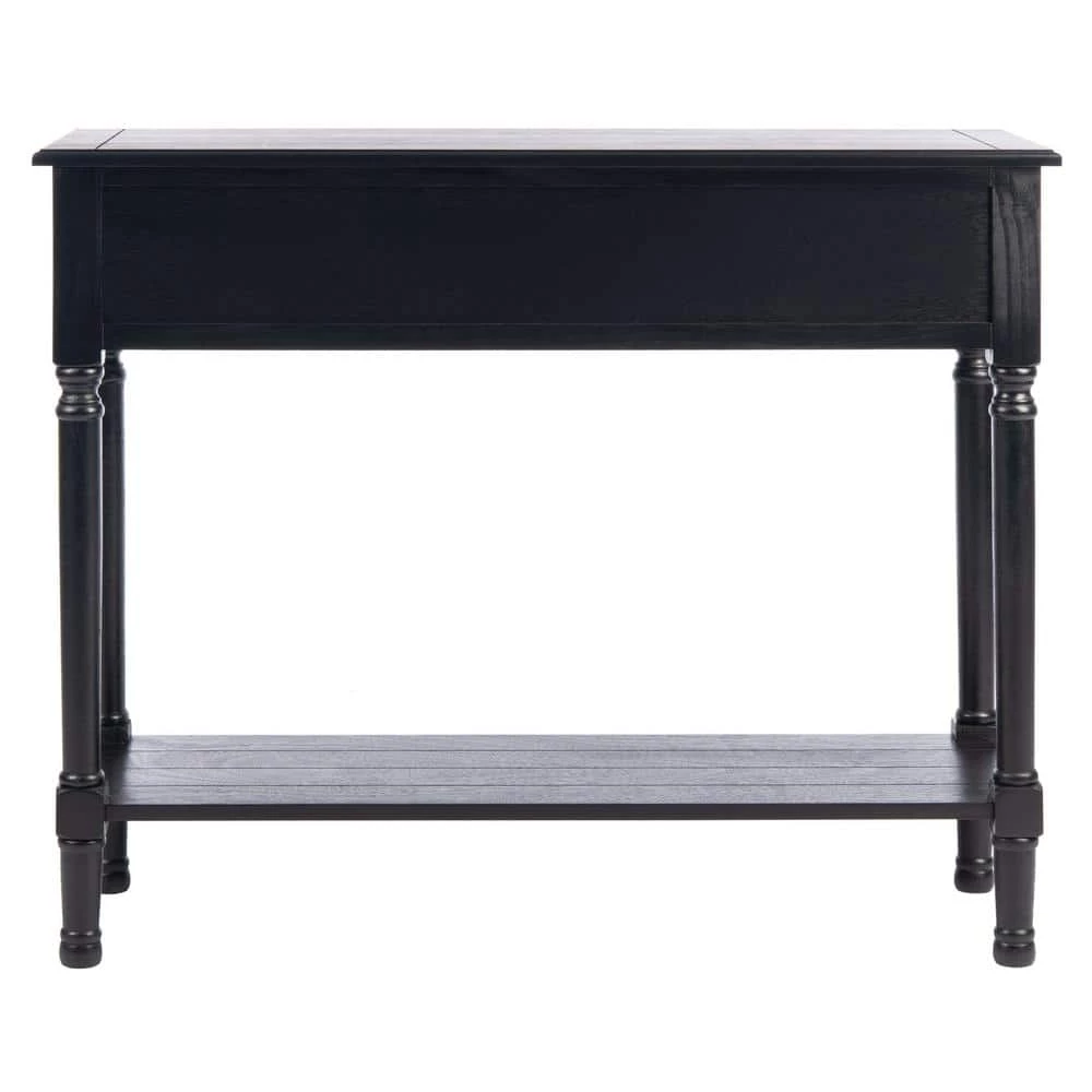 Primrose 2-Drawer Black Wood Console Table by SAFAVIEH 8 Primrose 2-Drawer Black Wood Console Table by SAFAVIEH - Image 7