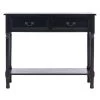 Primrose 2-Drawer Black Wood Console Table by SAFAVIEH -Safavieh Sales Store black safavieh console tables cns5706b 64 1000