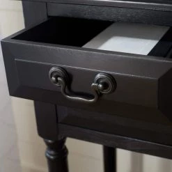 Primrose 3-Drawer Black Wood Console Table by SAFAVIEH -Safavieh Sales Store black safavieh console tables cns5707b 44 1000