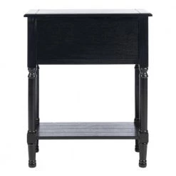 Primrose 3-Drawer Black Wood Console Table by SAFAVIEH -Safavieh Sales Store black safavieh console tables cns5707b 4f 1000