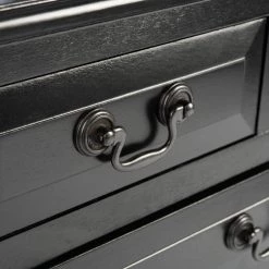 Primrose 3-Drawer Black Wood Console Table by SAFAVIEH -Safavieh Sales Store black safavieh console tables cns5707b 76 1000