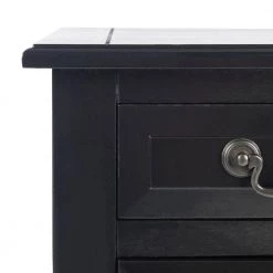 Primrose 3-Drawer Black Wood Console Table by SAFAVIEH -Safavieh Sales Store black safavieh console tables cns5707b fa 1000