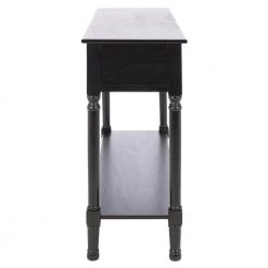 Landers Black 3-Drawer Console Table by SAFAVIEH -Safavieh Sales Store black safavieh console tables cns5711b c3 1000