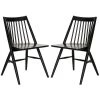 Wren Black 19 in. Dining Chair (Set of 2) by SAFAVIEH -Safavieh Sales Store black safavieh dining chairs dch1000a set2 64 1000