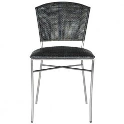 Melita Black/Silver Side Chair (Set of 2) by SAFAVIEH