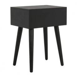 Lyle Black Storage Side Table by SAFAVIEH -Safavieh Sales Store black safavieh end side tables acc5702d 1f 1000