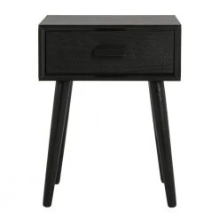 Lyle Black Storage Side Table by SAFAVIEH