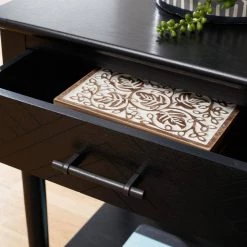 Peyton 19 in. Black Rectangle Wood Storage End Table by SAFAVIEH 27 Peyton 19 in. Black Rectangle Wood Storage End Table by SAFAVIEH -Safavieh Sales Store black safavieh end side tables acc5704b 31 1000