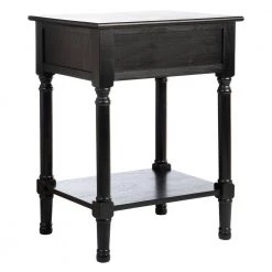Peyton 19 in. Black Rectangle Wood Storage End Table by SAFAVIEH 24 Peyton 19 in. Black Rectangle Wood Storage End Table by SAFAVIEH -Safavieh Sales Store black safavieh end side tables acc5704b 44 1000