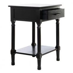 Peyton 19 in. Black Rectangle Wood Storage End Table by SAFAVIEH 22 Peyton 19 in. Black Rectangle Wood Storage End Table by SAFAVIEH -Safavieh Sales Store black safavieh end side tables acc5704b 4f 1000