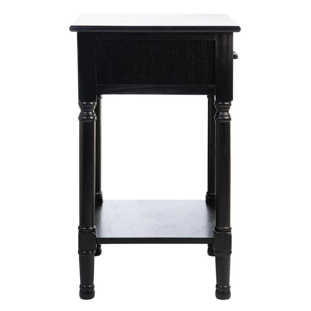 Peyton 19 in. Black Rectangle Wood Storage End Table by SAFAVIEH 9 Peyton 19 in. Black Rectangle Wood Storage End Table by SAFAVIEH - Image 7