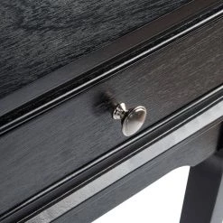 Opal 17 in. Black Rectangle Wood Storage End Table by SAFAVIEH -Safavieh Sales Store black safavieh end side tables acc5719b 76 1000