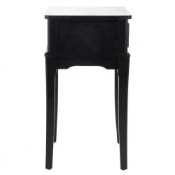 Opal 17 in. Black Rectangle Wood Storage End Table by SAFAVIEH -Safavieh Sales Store black safavieh end side tables acc5719b c3 1000