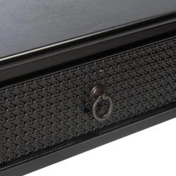 Haines 19 in. Black Rectangle Wood Storage End Table by SAFAVIEH -Safavieh Sales Store black safavieh end side tables acc5720a 76 1000