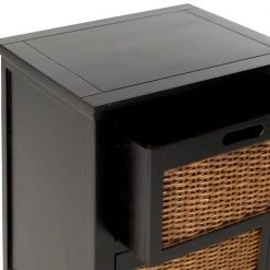 Jonah Black Storage End Table by SAFAVIEH -Safavieh Sales Store black safavieh end side tables amh6531b 4f 1000