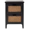 Jonah Black Storage End Table by SAFAVIEH -Safavieh Sales Store black safavieh end side tables amh6531b 64 1000
