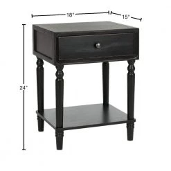 Siobahn Black Storage End Table by SAFAVIEH -Safavieh Sales Store black safavieh end side tables amh6611b 40 1000