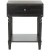 Siobahn Black Storage End Table by SAFAVIEH -Safavieh Sales Store black safavieh end side tables amh6611b 64 1000