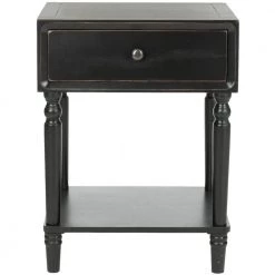 Siobahn Black Storage End Table by SAFAVIEH