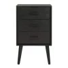 Pomona Black 3-Drawer End Table by SAFAVIEH -Safavieh Sales Store black safavieh end side tables chs5700d 64 1000