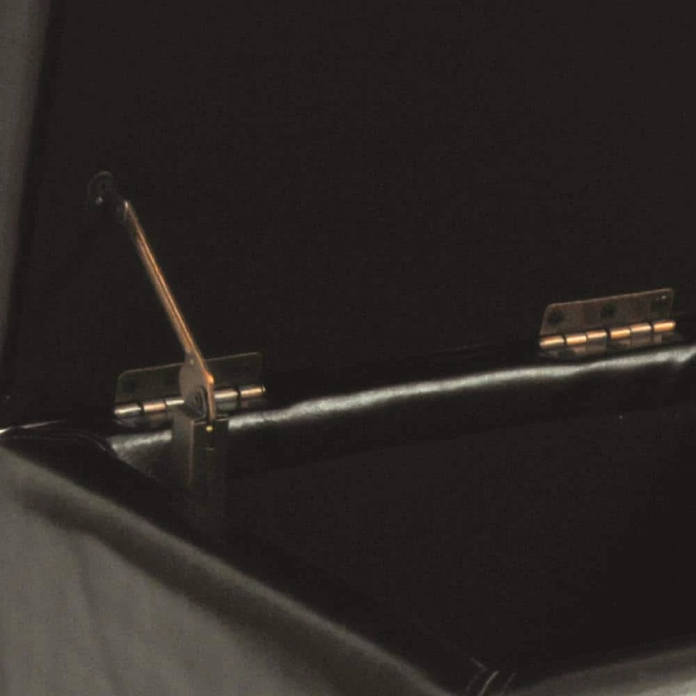 Jonathan Black Storage Ottoman by SAFAVIEH 10 Jonathan Black Storage Ottoman by SAFAVIEH - Image 8