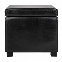 Jonathan Black Storage Ottoman by SAFAVIEH