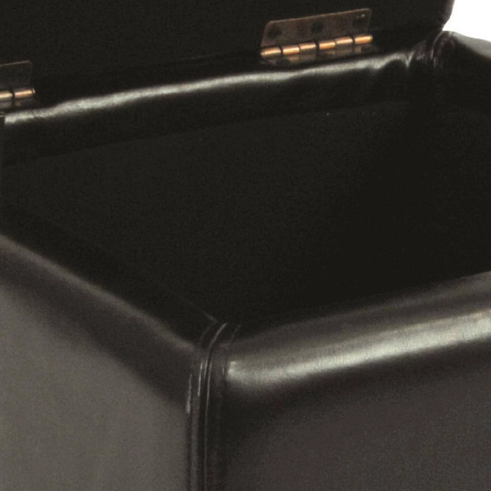 Jonathan Black Storage Ottoman by SAFAVIEH 11 Jonathan Black Storage Ottoman by SAFAVIEH - Image 9