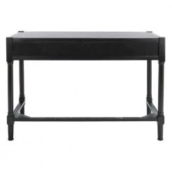 Filbert 42 in. Black Wood 2-Drawer Writing Desk by SAFAVIEH -Safavieh Sales Store black safavieh writing desks dsk5701b 44 1000