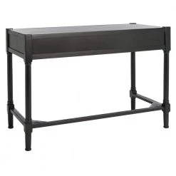 Filbert 42 in. Black Wood 2-Drawer Writing Desk by SAFAVIEH -Safavieh Sales Store black safavieh writing desks dsk5701b c3 1000