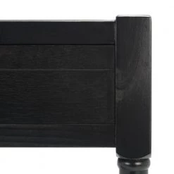 Filbert 42 in. Black Wood 2-Drawer Writing Desk by SAFAVIEH -Safavieh Sales Store black safavieh writing desks dsk5701b fa 1000