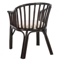 Gino Black Wood Arm Chair by SAFAVIEH -Safavieh Sales Store black white safavieh accent chairs sea4017a 66 1000