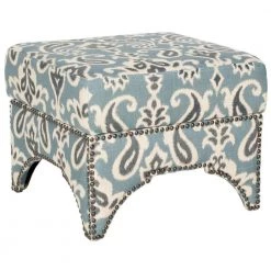 Declan Blue/Gray/Off-White Storage Ottoman by SAFAVIEH 15 Declan Blue/Gray/Off-White Storage Ottoman by SAFAVIEH -Safavieh Sales Store blue natural safavieh ottomans mcr4639e 31 1000