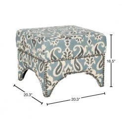 Declan Blue/Gray/Off-White Storage Ottoman by SAFAVIEH 11 Declan Blue/Gray/Off-White Storage Ottoman by SAFAVIEH -Safavieh Sales Store blue natural safavieh ottomans mcr4639e 40 1000