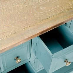 Charlotte Blue/Brown Buffet Storage Console Table by SAFAVIEH -Safavieh Sales Store blue oak safavieh sideboards buffet tables amh6517b c3 1000