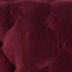 Kenan Dark Red Accent Ottoman by SAFAVIEH -Safavieh Sales Store bordeaux safavieh ottomans mcr4635a 4f 1000