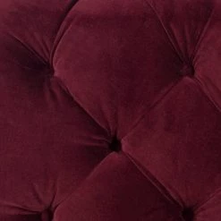Kenan Dark Red Accent Ottoman by SAFAVIEH -Safavieh Sales Store bordeaux safavieh ottomans mcr4635a c3 1000