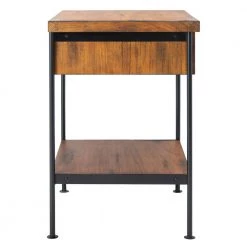 Eris 20 in. Brown/Black/Gold Rectangle Wood Storage End Table by SAFAVIEH -Safavieh Sales Store brown black gold safavieh end side tables acc6604a c3 1000