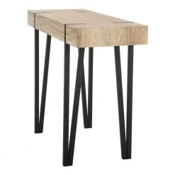 Alyssa 40 in. Brown/Black Standard Rectangle Wood Console Table by SAFAVIEH -Safavieh Sales Store brown black safavieh console tables cns7000a 31 1000