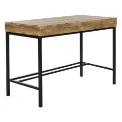 Patrick 44 in. Brown/Black 2-Drawer Writing Desk by SAFAVIEH -Safavieh Sales Store brown black safavieh writing desks dsk2207a 1f 1000