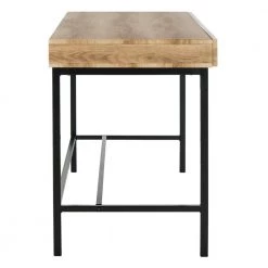 Patrick 44 in. Brown/Black 2-Drawer Writing Desk by SAFAVIEH -Safavieh Sales Store brown black safavieh writing desks dsk2207a 31 1000