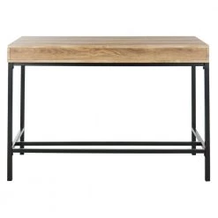 Patrick 44 in. Brown/Black 2-Drawer Writing Desk by SAFAVIEH -Safavieh Sales Store brown black safavieh writing desks dsk2207a 44 1000