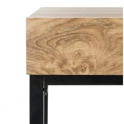 Patrick 44 in. Brown/Black 2-Drawer Writing Desk by SAFAVIEH -Safavieh Sales Store brown black safavieh writing desks dsk2207a 76 1000