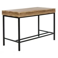 Patrick 44 in. Brown/Black 2-Drawer Writing Desk by SAFAVIEH -Safavieh Sales Store brown black safavieh writing desks dsk2207a fa 1000