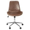 Fletcher Brown/Chrome Swivel Office Chair by SAFAVIEH -Safavieh Sales Store brown chrome safavieh task chairs och7501a 64 1000