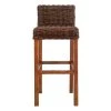 Cypress 29.5 in. Brown Bar Stool by SAFAVIEH -Safavieh Sales Store brown croco safavieh bar stools fox6502a 64 1000